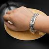 Silver Color Six Word Truth China-Chic Vajra Korean Watch Bracelet Sterling Silver Men Trendy Men