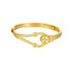 Unique Twisted Copper Gold Plated Adjustable Ring For Women Modern Style