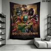 Power Rangers Moonlit Adventure Tapestry Fashion Print Background Cloth Homestay Soft Decoration Tapestry Atmospheric Background Cloth