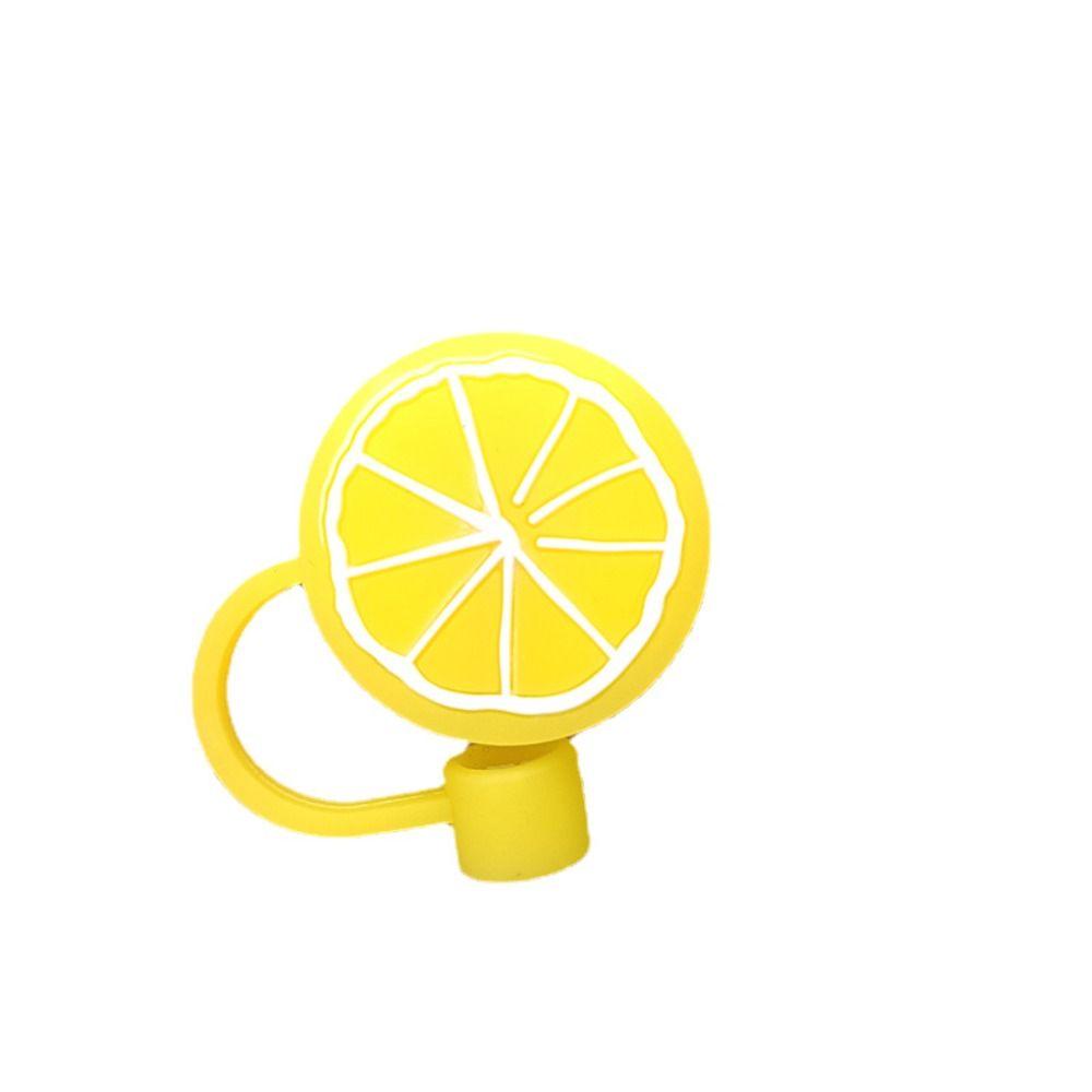 Cute Cartoon Silicone Drinkware Splash Proof Straw Topper Dust Cap Straw Cover Cup Accessories