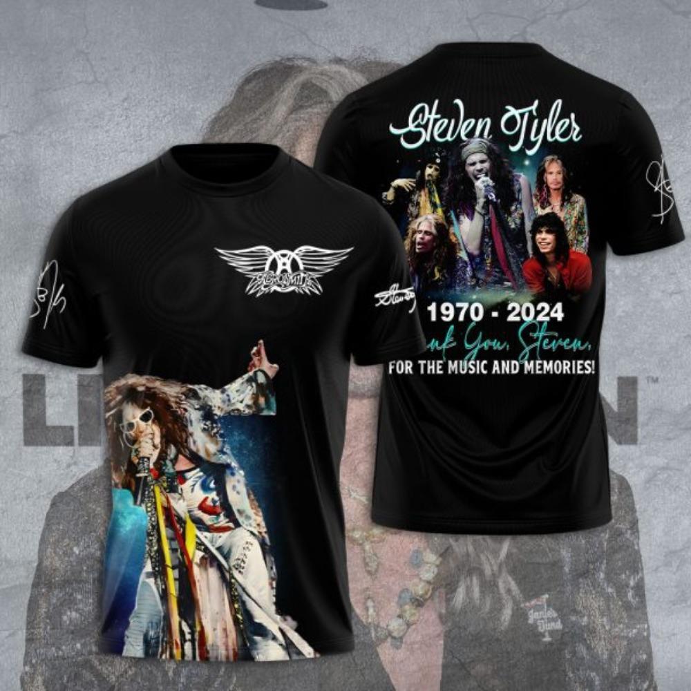Мужская футболка Рок-группа Aerosmith 3D-печать футболки Мужчины Женщины Хип-хоп Короткий рукав Футболка Оверсайз Уличная одежда Топы Одежда