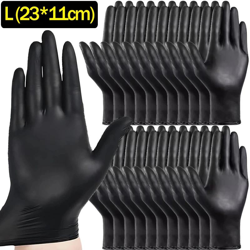 Disposable Gloves Black Nitrile Gloves for Home Kitchen Cooking Tools Tattoo Washing Car Household Cleaning Work Safety Gloves