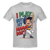 Unisex I Play But My Mama Dont Funny Baseball T Shirt Streetwear Plus Size Cotton Crewneck Custom Sleeve T Shirt Homme