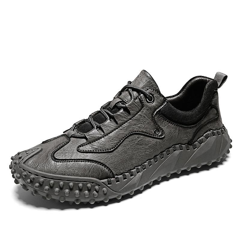 Мужская обувь для внешней торговли весна новая повседневная обувь мягкая подошва дышащая универсальная ручная прошивка обувь для спорта на открытом воздухе большой размер