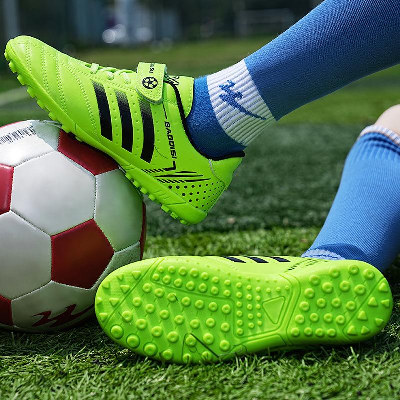 Children's football shoes Velcro student game training shoes AGTF children's free shoes