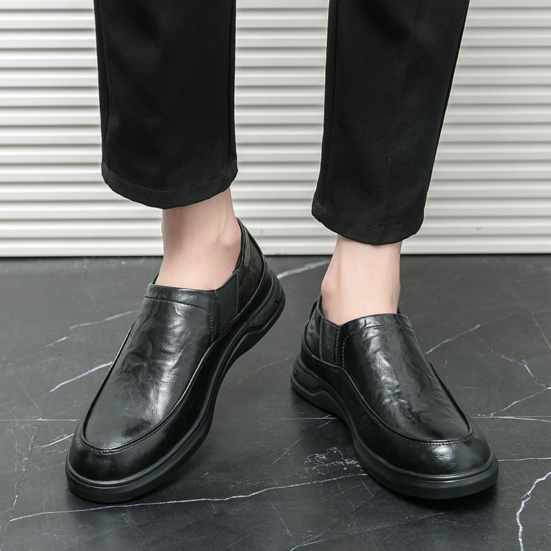 Мужские туфли без застежек, классические, из микрофибры, повседневные туфли, мужские деловые, вечерние, свадебные, лоферы, мокасины, мужские, для вождения, на плоской подошве