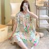 Plus Size Womens Nightgowns New Cotton Silk Nightdress Summer Casual Loose Sleepshirt Comfortable Lounge Wear