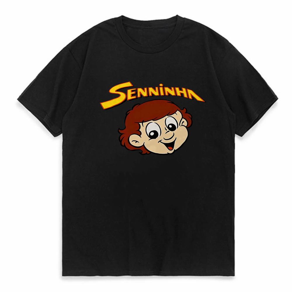Senninha Айртон Сенна Футболки Модная Мужская Женская Одежда Эстетичные Топы Унисекс Одежда Футболка с Графикой Винтажные Футболки с Коротким Рукавом