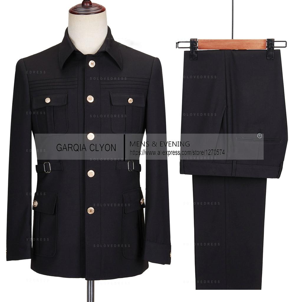 Последние мужские костюмы Блейзер Брюки 2 предмета Мужские Для бизнеса Пальто Куртка Блейзер Однобортный