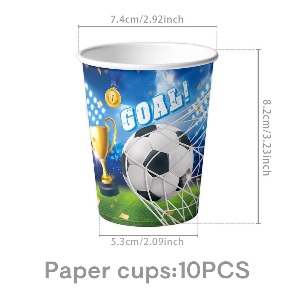 Football-Themed Party Supplies, Birthday Decoration, World Cup Tableware, Party Atmosphere, Banner Props