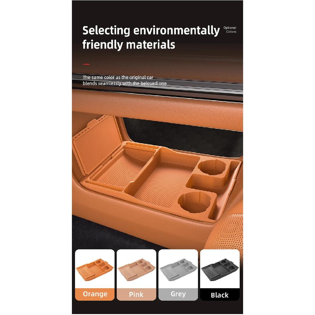 For GWM WEY 07 DHT-PHEV 2025 2026 Storage Box Center Armrest Hidden Box Cup Holder Organizer Interior Accessories