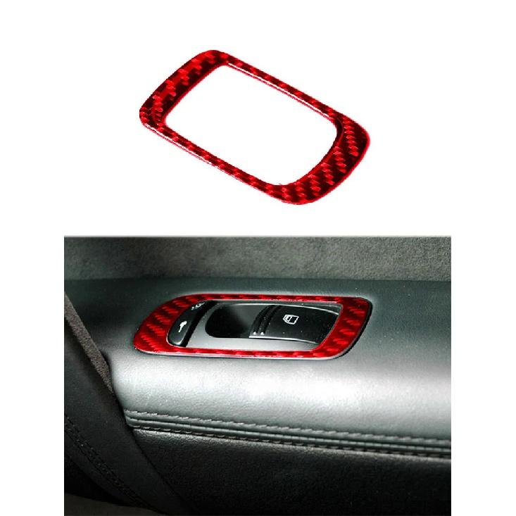 Door Lift Control Stickers For Porsche Cayenne 2003 2004 2005 2006 2007 2008 2009 2010 Carbon Fiber Car Interior Accessories
