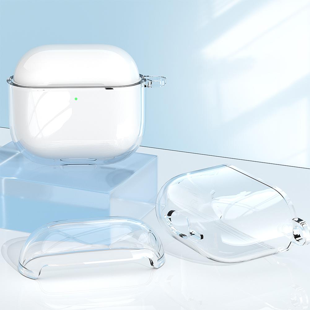 Прозрачный чехол для наушников AirPods 4 (2024) Чехол для зарядки TPU Прозрачный защитный чехол Чехол для беспроводных наушников