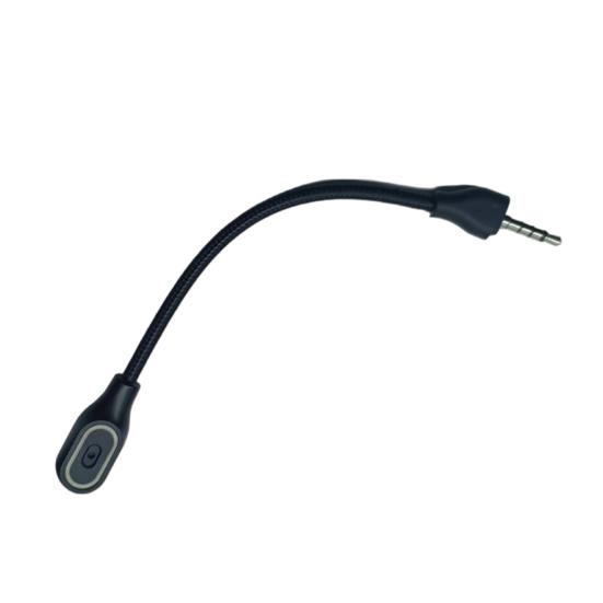 Игровой микрофон с регулируемой светодиодной подсветкой, простая установка, шумоподавление, съемный микрофон, замена для AW920h