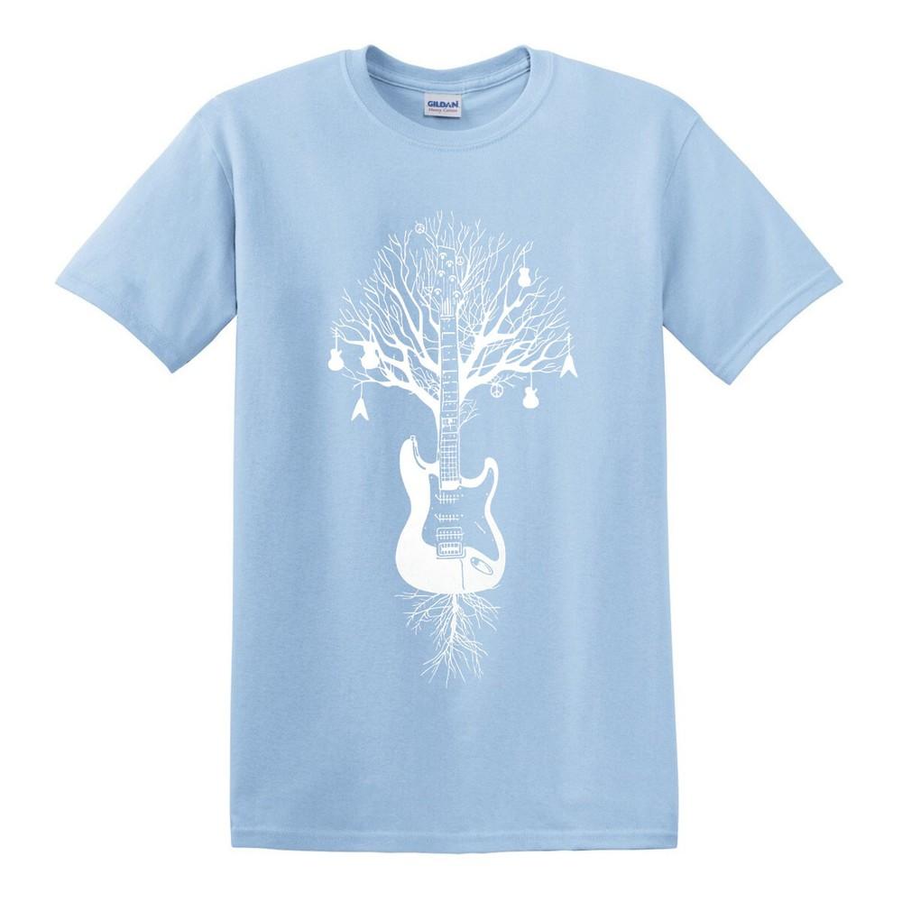 TREE OF GUITARS TSHIRT Acoustic Guitar Tree of life Rock Peace Bass Music Top