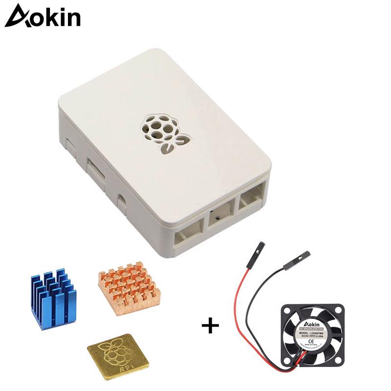 Корпус Raspberry Pi 3 B plus Корпус Raspberry Pi 3 Model B+Plus PI 2 Охлаждающий вентилятор Алюминиевый радиатор