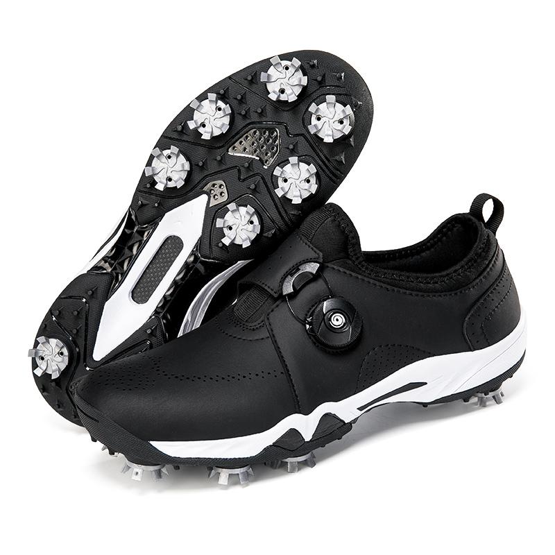 Men Golf Shoes Professional Spikes Golf Sneakers Outdoor Walking Sneakers Comfortable Athletic Footwears