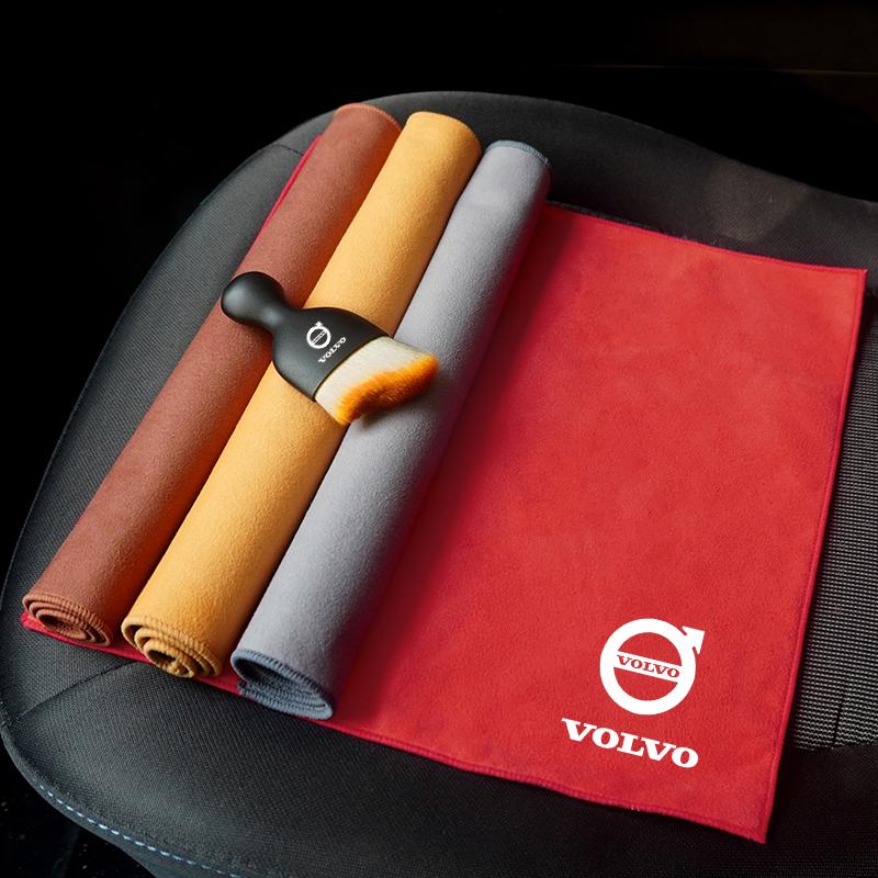 Car Cleaning Soft Brush Towel Rag Cloth Remover Dust Remover For Volvo XC90 S60 V40 XC60 S80 S40 V70 V50 S90 T6 V60 V90 XC40