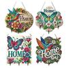 2D Flat DIY Diamond Painting Hanging Hook Home Decor Craft Kit Diamond Art Painting Hook Kit No Hole Punching Wall Decoration