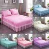 6 Colors Solid Color Princess Lace Bed Skirt One-piece Bed Sheet Simmons Mattress Dustproof Protective Cover Without Pillowcase