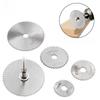 High-Speed Steel Cutting Disc Set - 7PC for Wood, Plastic, Copper, Aluminum, and Soft Metals with 3.2mm Rod