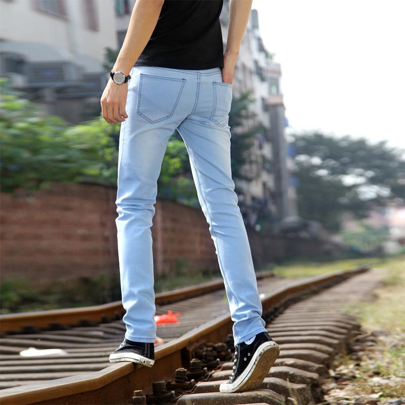Men's Skinny Jeans Men's Men's Pencil Pants Jeans Slim Trousers