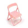 Macaron Color Portable Folding Chair Phone Holder Ornament
