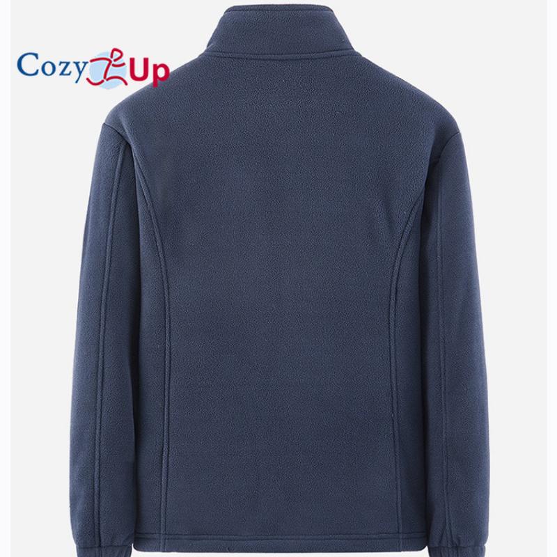 Cozy Up Мужская флисовая куртка с молнией во всю длину