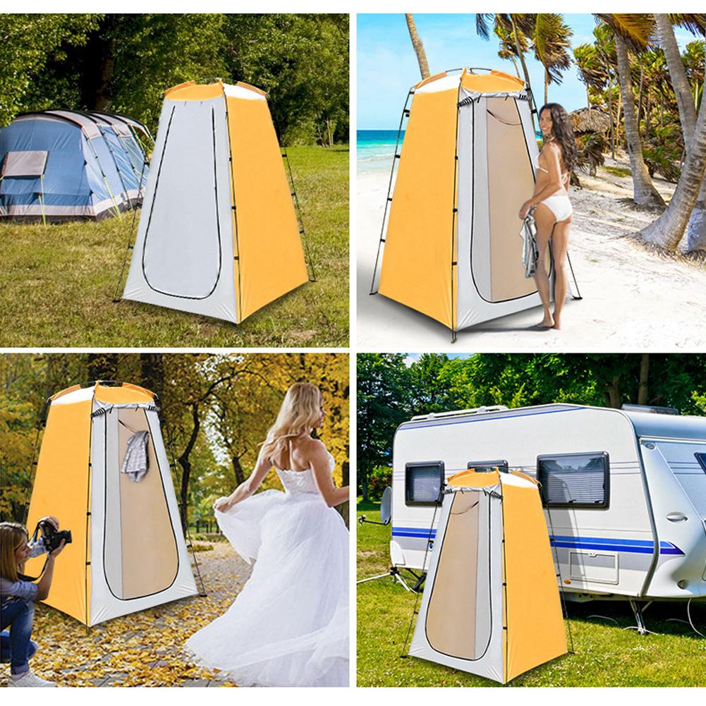 Outdoor Camping Tent Portable Shower Bath Tents Changing Fitting Room Rainproof Shelter Beach Mountain Toilet