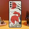 Чехол с лисой в японском стиле для Samsung Galaxy S21 Ultra S20 FE S8 S9 S10 Note 10 Plus Note 20 S22 Ultra Cover