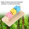 Wood Hamster Grinding Toy Chewable Wooden Block Toy Interactive Wooden Chew Toy  Small Pets