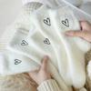 1 Pair Lovely Cozy Socks Autumn Winter Heart-shaped Socks