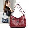 Soft Leather Women's Versatile Single-shoulder Bag Large-capacity Crossbody Bag for Middle-aged and Elderly People Mom Bag