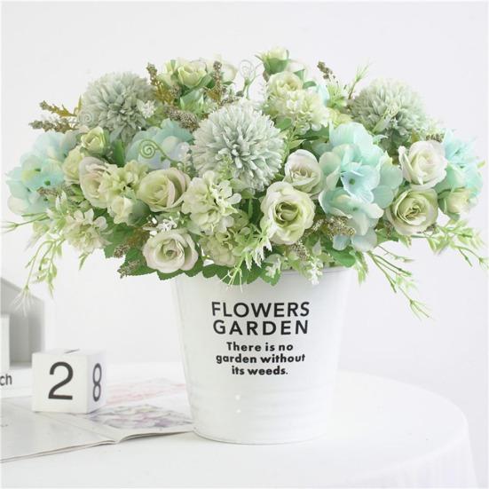 1шт искусственный цветок розы свадебный букет ручной партии домашний цветочный декор