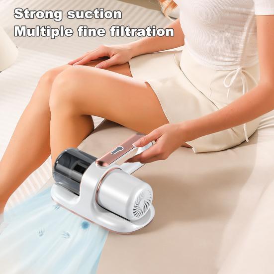 Беспроводной ручной пылесос с мощностью всасывания 13000 Па и УФ-лампой для удаления клещей