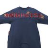 MIKI HOUSE Coverall Romper with Logo Long Made in for Boys and Baby Navy Bear, Sleeve, Japan, Girls, Clothes, Kids' Clothing, 80cm, Blue, 13-1201-684