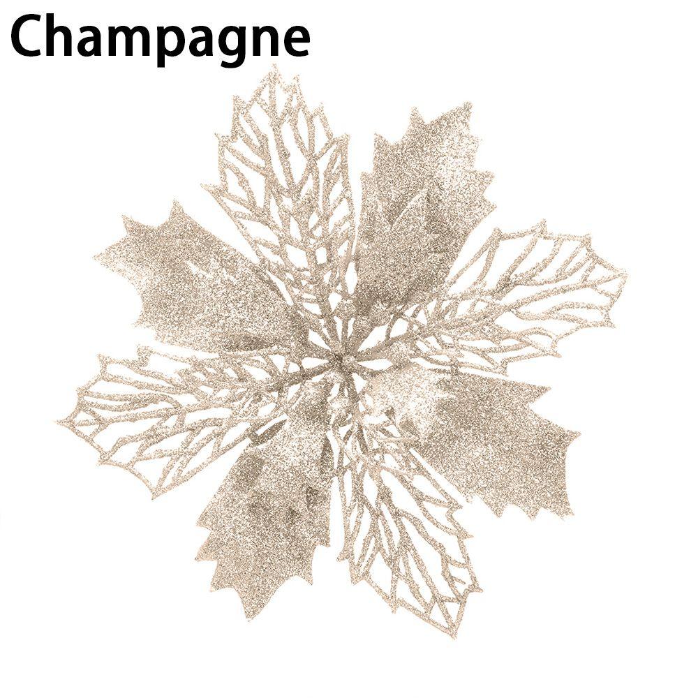 New Year Decor Christmas Flowers Fake Flowers Home Xmas Ornaments Christmas Tree Decorations