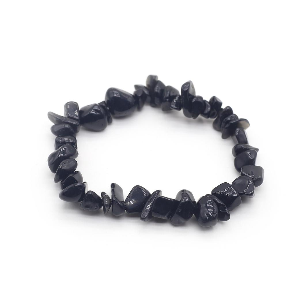 1 шт., браслет из натурального камня, нерегулярный кристалл, аметист, агат, флюорит, синяя бирюза, опал, браслеты для женщин и мужчин, ювелирные изделия 19 см