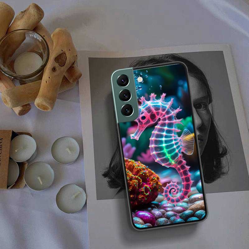 Морской конёк Подводная фантазия Чехол для телефона Samsung A14 A24 A34 A54 A03S A04S A13 A23 A33 A53 A73 A70 A50S A30 A40 A71 A51 A41 A31 A2