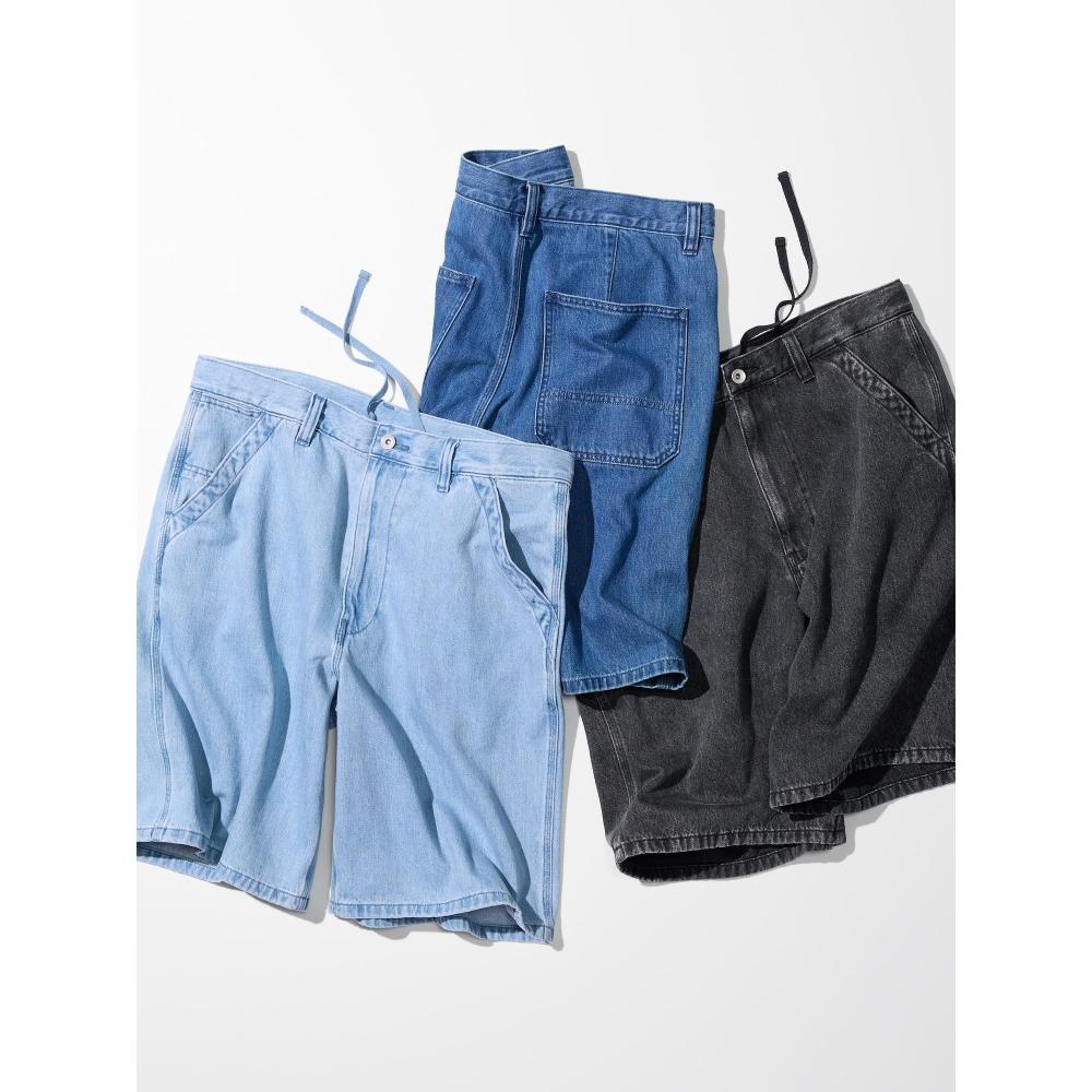 Uniqlo Японские джинсовые рабочие шорты