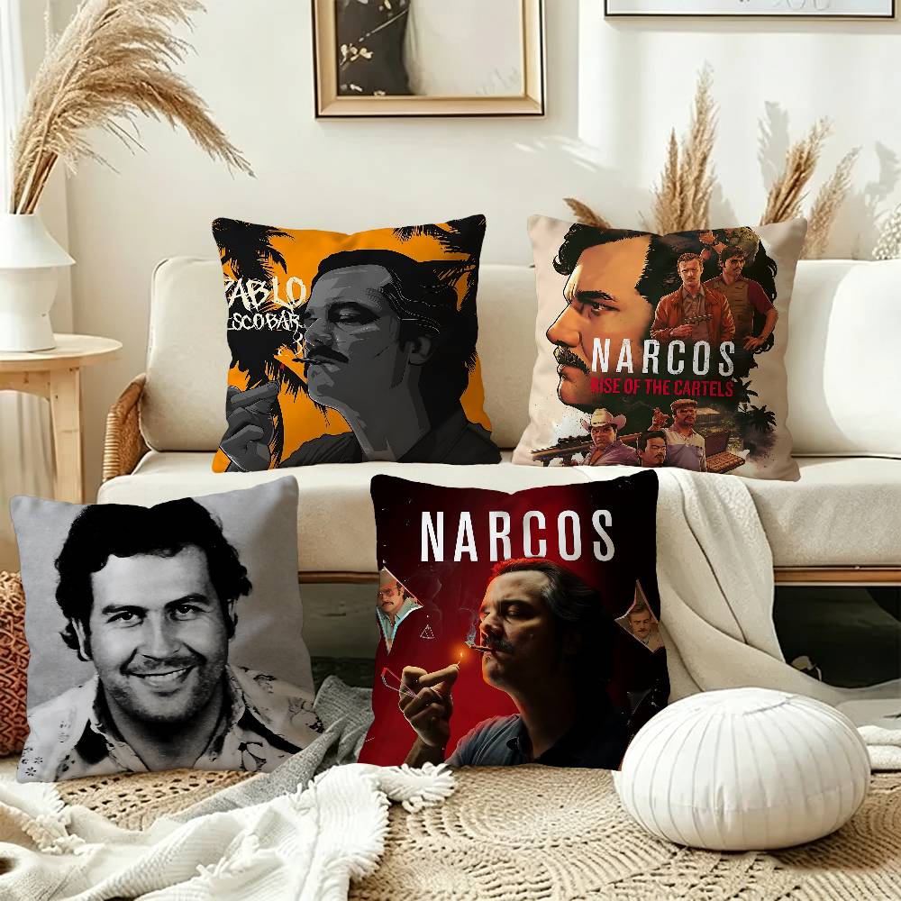 TV Series NNarcos Decorative Room Aesthetics Pillow Case Home Decor Bedroom Sofa Bed Couch Pillow Cover x