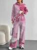 Gradual Change European And American Autumn And Winter Casual Long-Sleeved Suit Women'S Hooded Sweater Trousers Two-Piece Set
