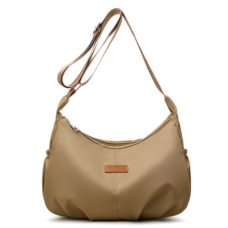 Повседневная женская нейлоновая сумка через плечо, модная, простая, в студенческом стиле, сумка кроссбоди, большой вместимости, дизайнерская женская сумочка