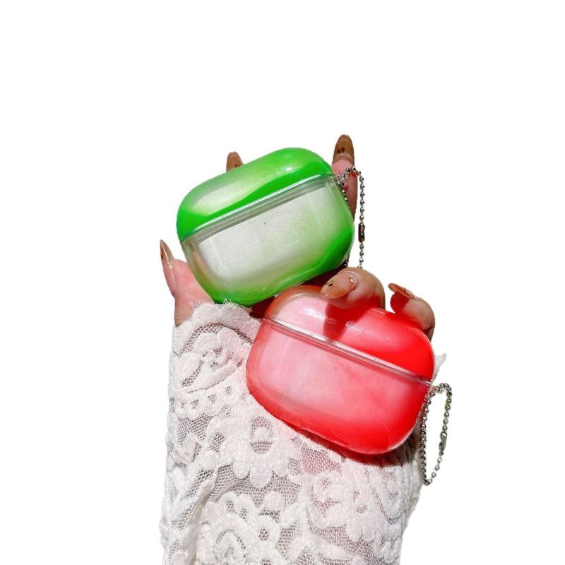 Applicable AirPods4 Earphone Case 1/2/3 AirPods Pro2 Quicksand Apple Earphone Case Tpu Luminous
