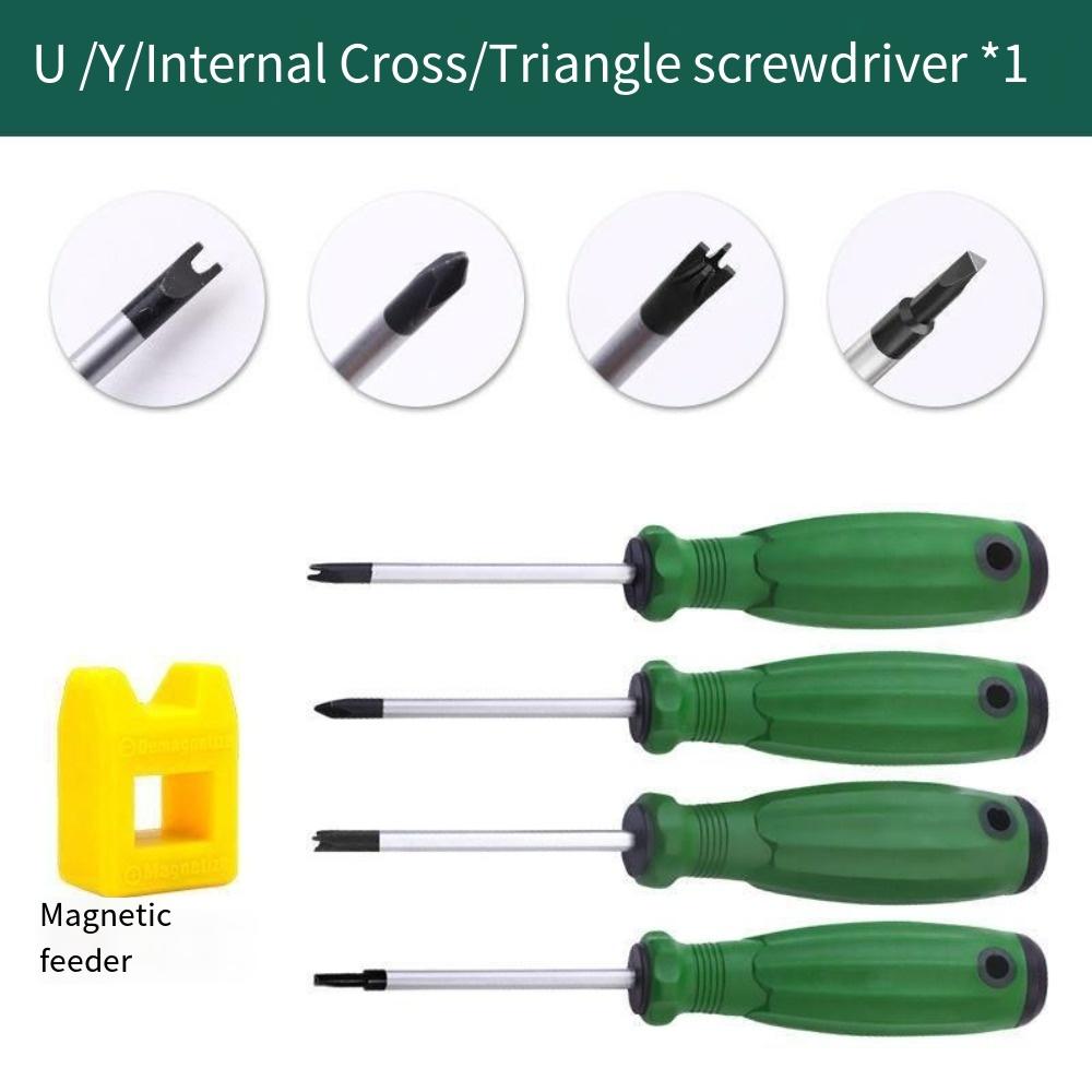 Противоскользящая магнитная отвертка, устойчивая к коррозии, фигурная отвертка, инструменты для ремонта безопасности