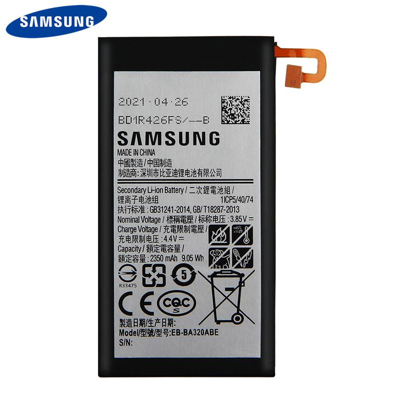 Samsung Original Replacement Battery EB-BA320ABE For Samsung GALAXY A3 2017 Edition A320 A320FL A320F A320F/DS A320Y/DS A320Y Battery 2350mAh
