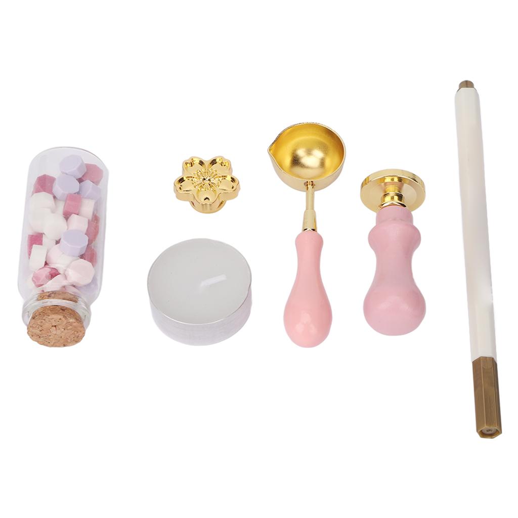 Wax Sealing Kit  Making  Removable Handle Vintage Style Sealing Wax Set for Letter Handicraft