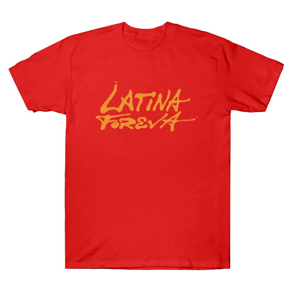 Latina Foreva Tee Karol G Merch Tshirts Casual Women Unisex Long Sleeve Top O Neck Cotton Clothes High Street Loose Casual T Shirt