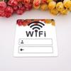 WiFi Signage Sticker Mirror Surface Account Password Acrylic WiFi Sign 3D Mirror Wall Sticker for Home