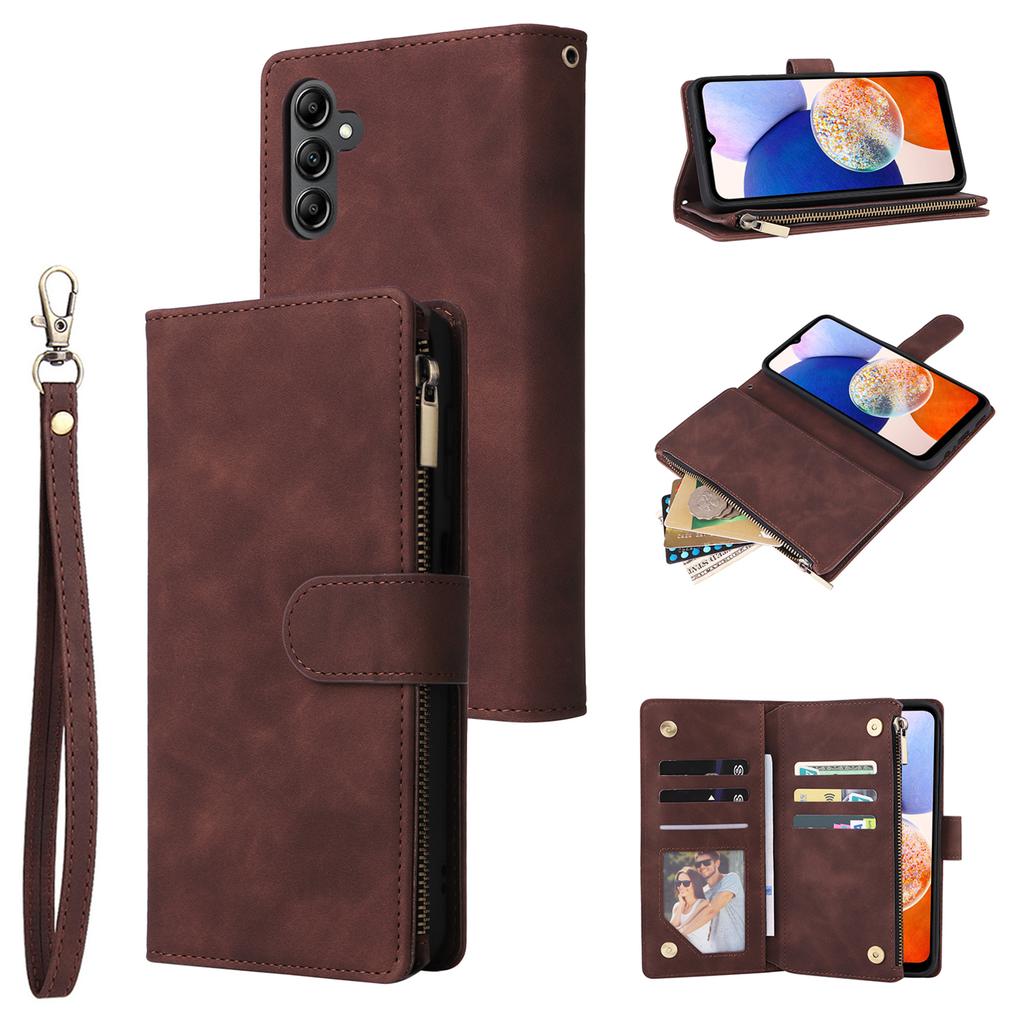 For Samsung Galaxy A25 5G (Global) (161.0 x 76.5 x 8.3mm) Case Stand Leather Wallet Flip Phone Cover